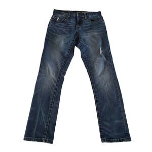 Aeropostale Jeans 28x28 Mens Medium Wash Mid Rise Super Skinny Denim